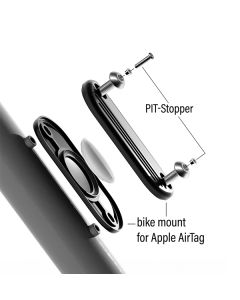 Secured box for AirTag with PIT-stoppers