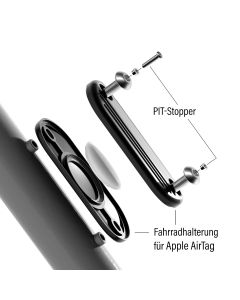 Gesicherte Box für AirTag mit PIT-Stoppern