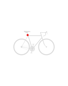 Axle + saddle clamp to secure seat post with closure