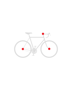 Set secures front wheel + rear wheel + fork
