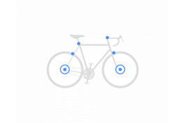 Set secures front wheel + rear wheel + seat post + fork + brakes