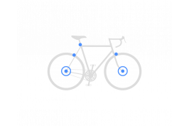 Set secures front wheel + rear wheel + seat post + brakes